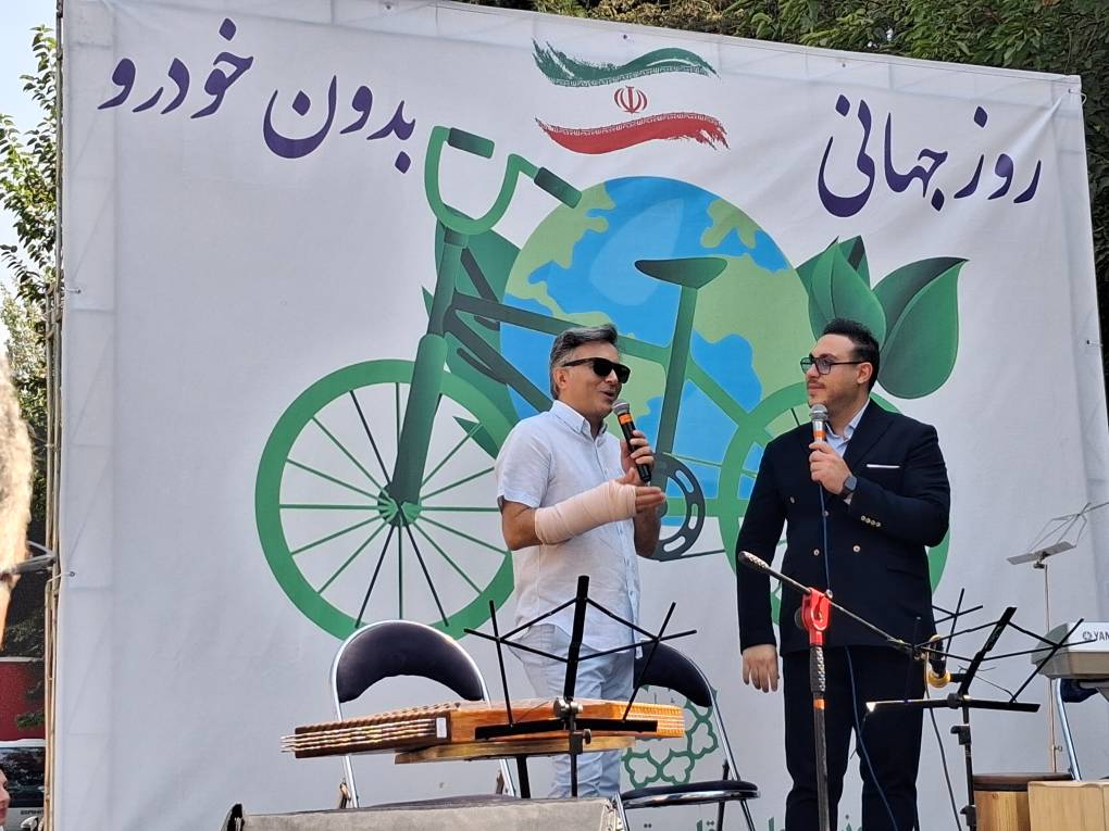 مجید اخشابی در روز جهانی بدون خودرو